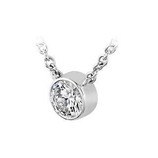 Memoire Cascade Solitaire Bezel Pendant FNZY16518008W72000