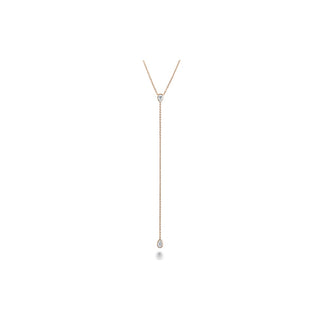 Memoire Cascade Pear Shape Lariat Necklace FNZY16018008R72000