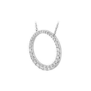 Memoire Graduated Diamond Circle Necklace FNDC10118008W72000