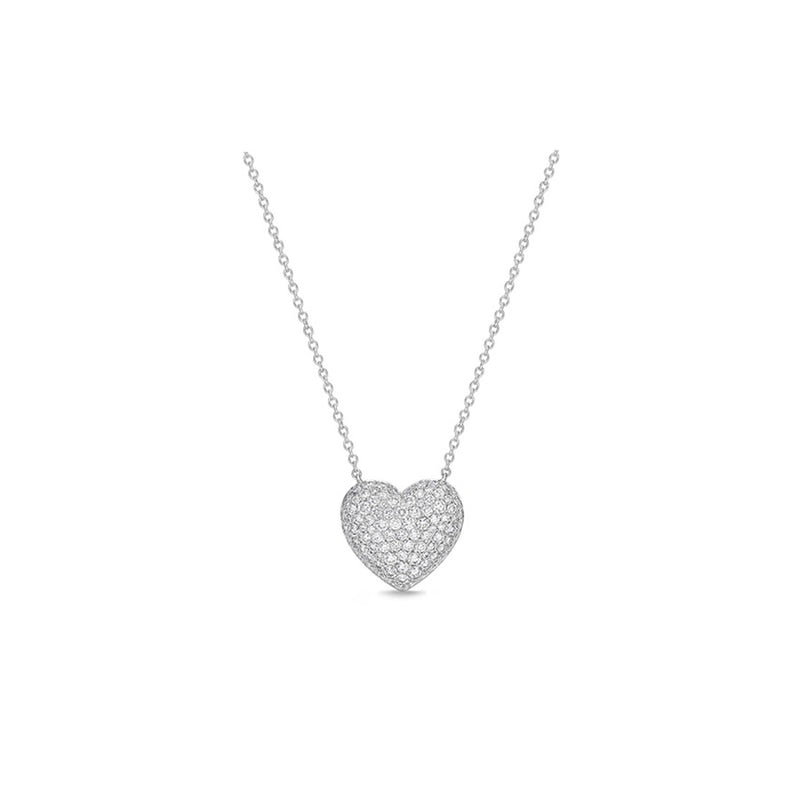 Memoire Pave Heart Necklace CNCS10418008Y72000