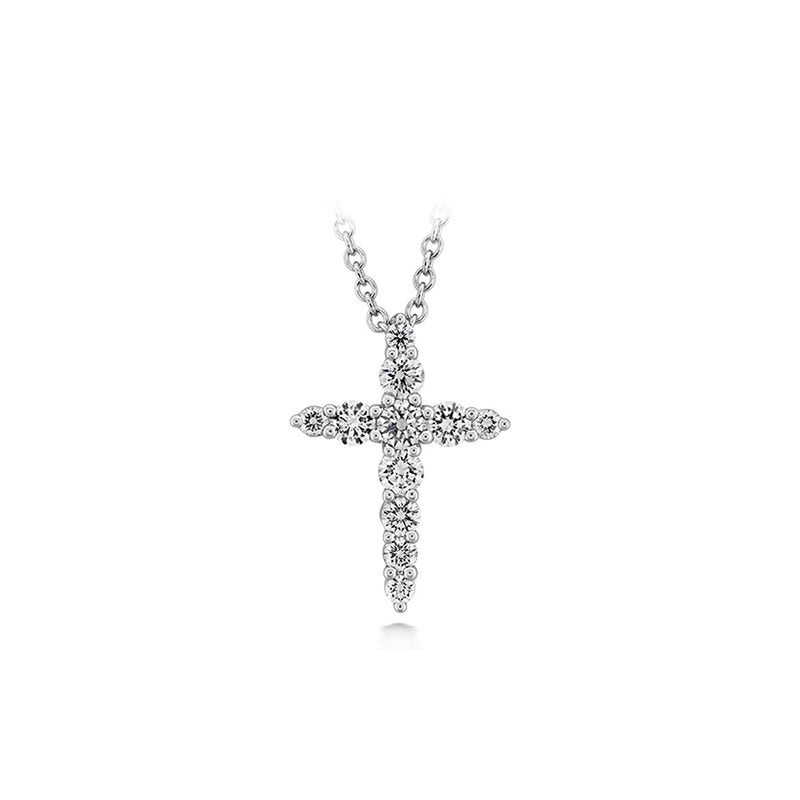 Memoire Shared Prong Diamond Cross Pendant CCCS11618008W72000
