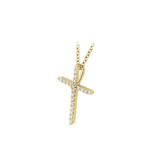 Memoire Shared Prong Diamond Cross Pendant CCCS11518008Y72000