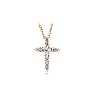 Memoire Shared Prong Diamond Cross Pendant CCCS11618008R72000
