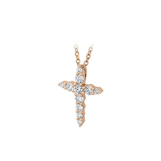 Memoire Shared Prong Diamond Cross Pendant CCCS11618008R72000