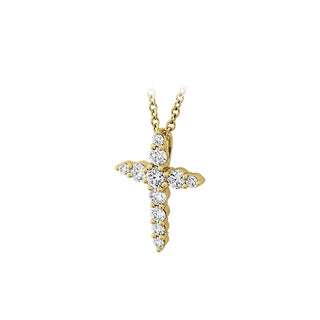 Memoire Shared Prong Diamond Cross Pendant CCCS11618008Y72000
