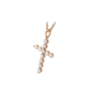 Memoire Single Prong Diamond Cross Pendant CCCS11818008R72000