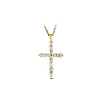 Memoire Single Prong Diamond Cross Pendant CCCS11818008Y72000