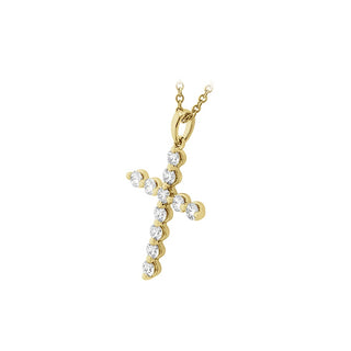 Memoire Single Prong Diamond Cross Pendant CCCS11818008Y72000