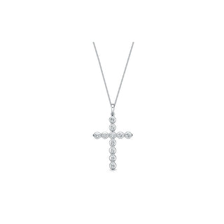 Memoire Single Prong Diamond Cross Pendant CCCS12118008R72000