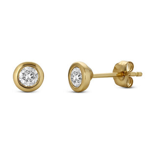 2=.38CTW I1 HI BEZEL STUDS