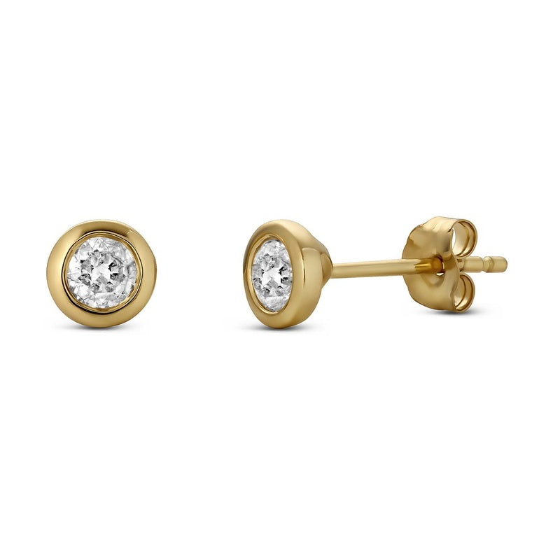 2=.38CTW I1 HI BEZEL STUDS