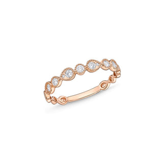 Memoire Vintage Pear & Round Stackable Band ERSUR1570008W72000