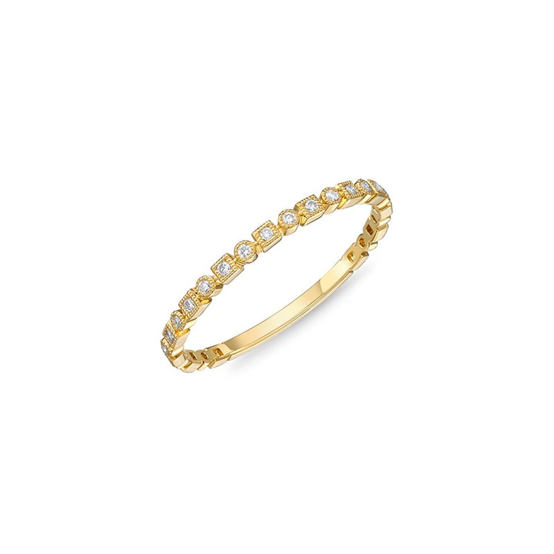 Memoire Vintage Square & Round Stackable Band ERSUR1070008R72000