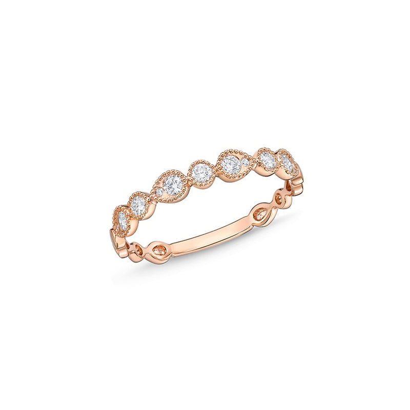 Memoire Vintage Pear & Round Stackable Band ERSUR1570008Y72000