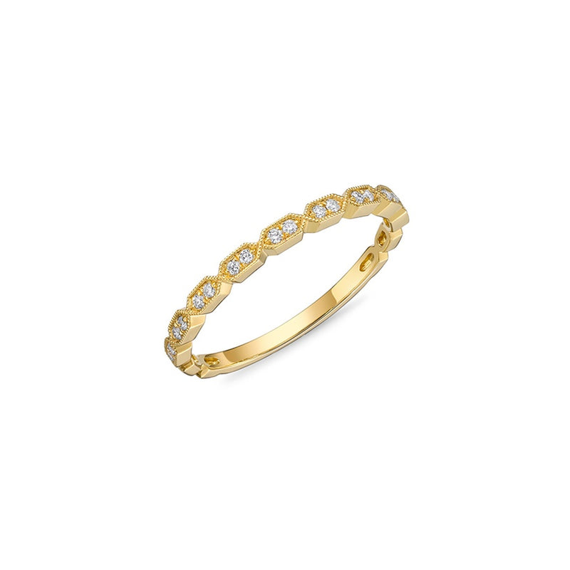 Memoire Vintage Hexagon Stackable Band ERSUR1270008Y72000