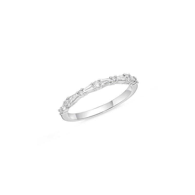 Memoire Baguette & Round Petite Stackable Band ERGA70170008R72000