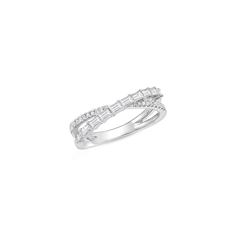 Memoire Baguette & Round Criss Cross Band FRGA70270008R72000