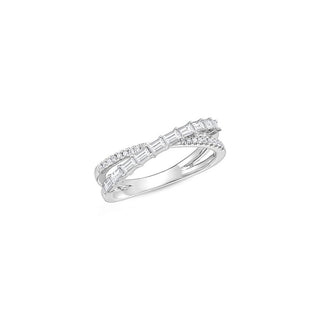 Memoire Baguette & Round Criss Cross Band FRGA70270008R72000