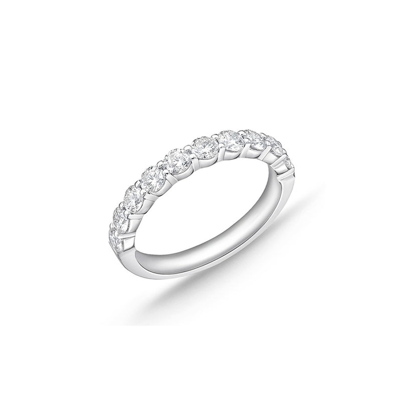 Memoire Petite Prong 10 Stone Diamond Band ERPT12370008W72000