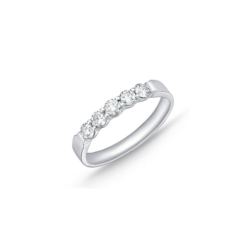 Memoire Petite Prong 5 Stone Diamond Band ERPT10970008R71000