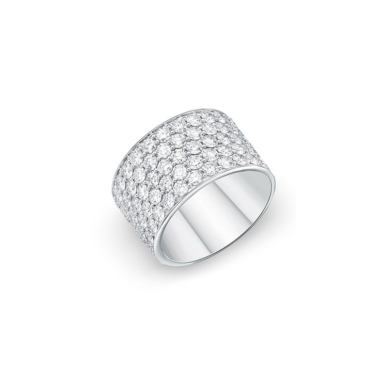 Memoire Pavé Silk Half Round Band ERPA14670008Y72000