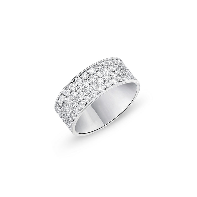 Memoire Pavé Silk Half Round Diamond Band ERPA10370008R72000