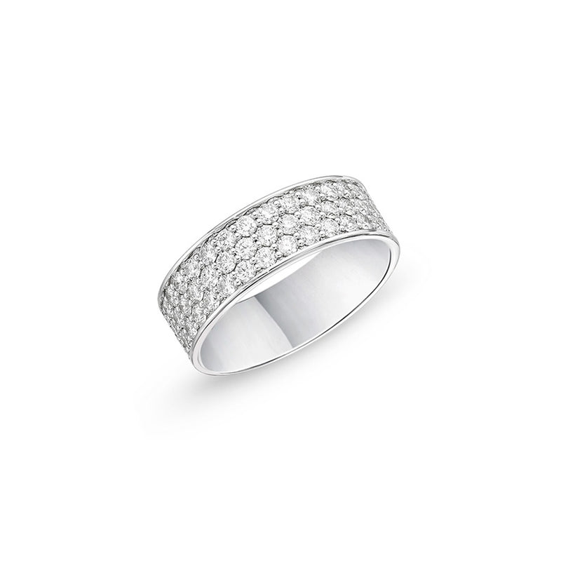 Memoire Pavé Silk Half Round Diamond Band ERPA10270008R72000