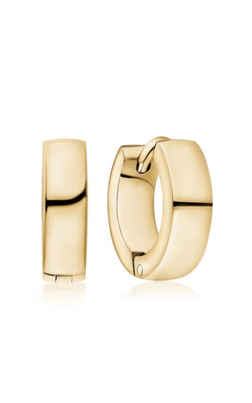 GOLD TONE HUGGIE HOOP