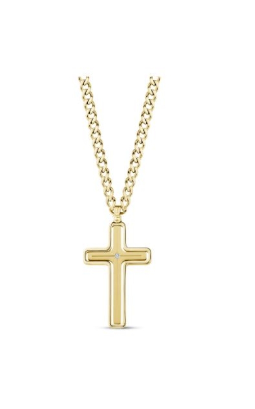 SPINNER CROSS PENDANT ON 24