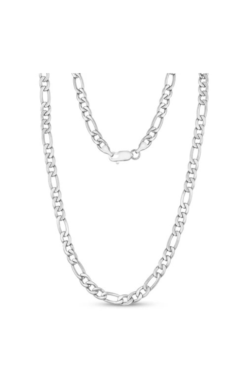 STEEL FIGARO CHAIN 24