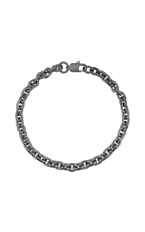 5MM OVAL LINK GUN METAL BRACELET