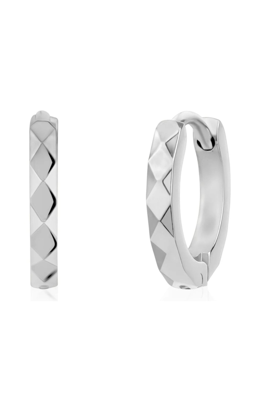 SLIM DIAMOND CUT HUGGIES EARRINGS