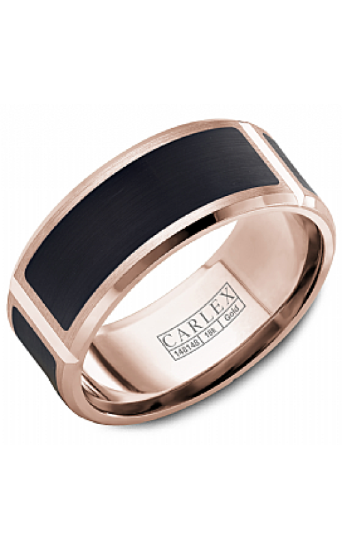 18KT ROSE/CARBON 9MM W/B