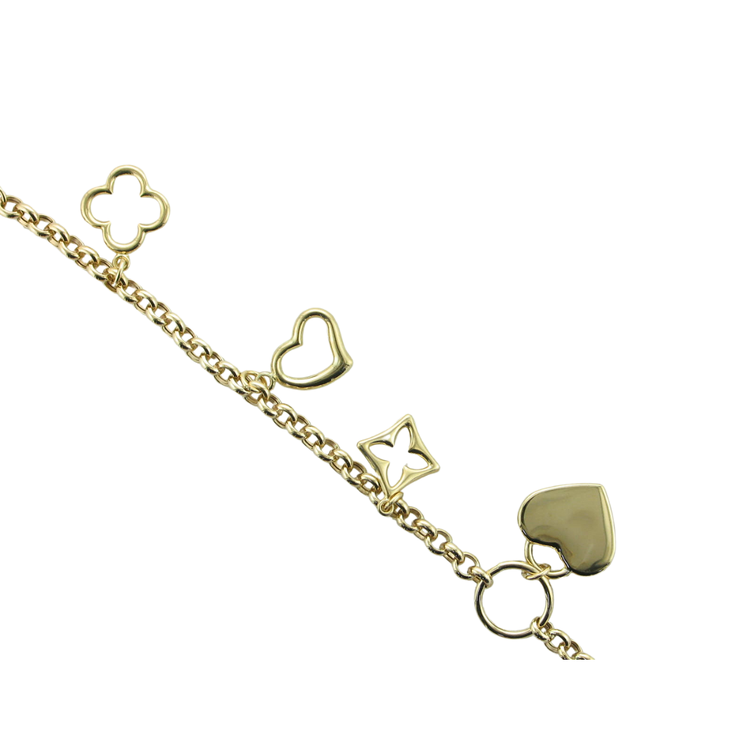 Lv charm bracelet hotsell