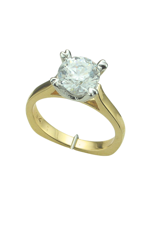 2CT 18KY&W SOLITAIRE E/R