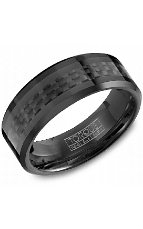 8MM BLK CERAMIC BAND