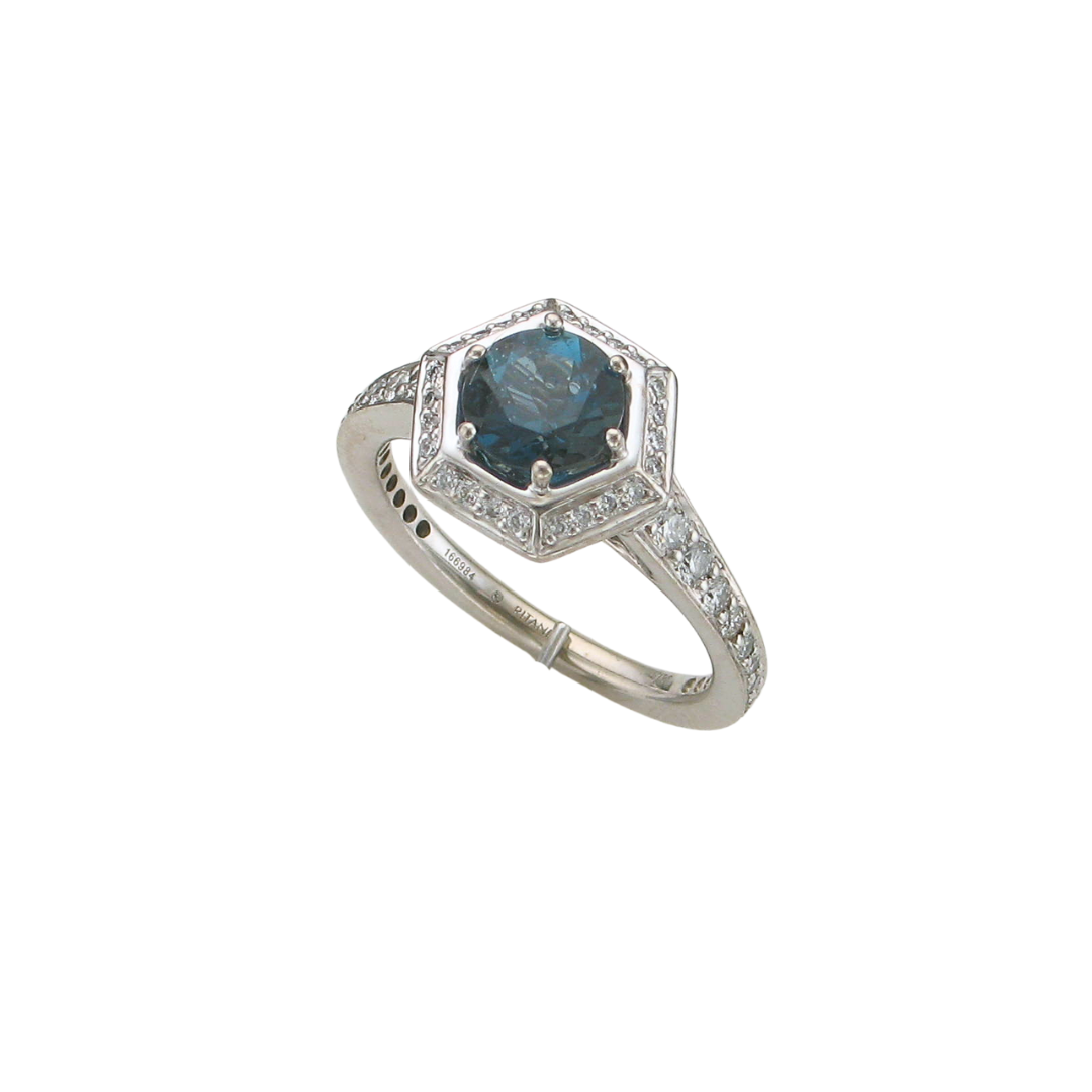 18KW Topaz Ring