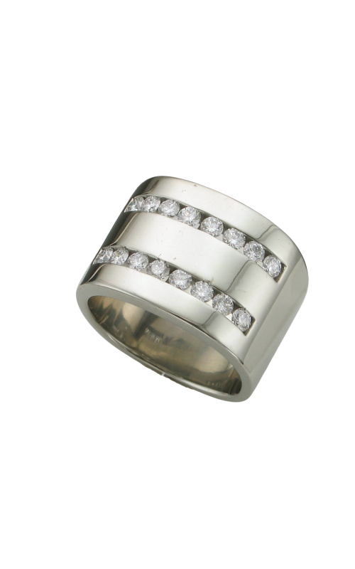 19KW DOUBLE ROW DIAMOND RING