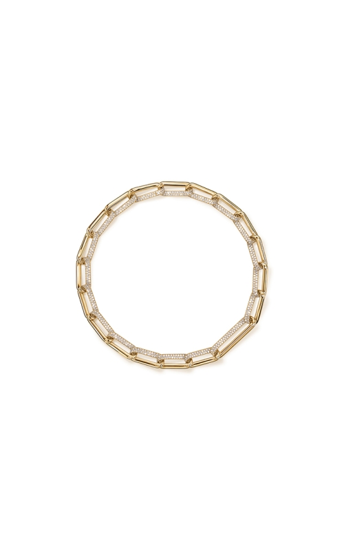 675=9.49CTW VS GH DIAMOND LINK 18KY NECKLACE 17.25