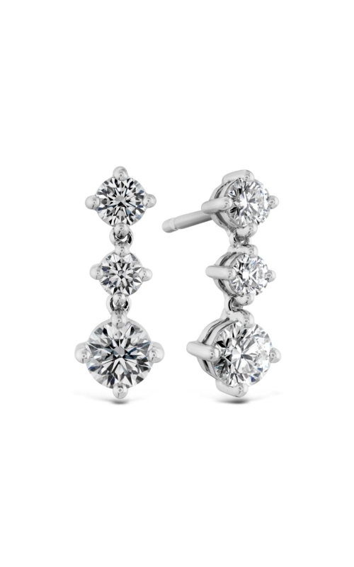 .91-1.01CTW 18KW CASCADE DROP EARRINGS