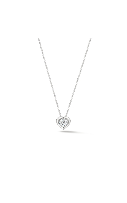 .27CTW VS/GH 18KW HEART SINGLE DIA PENDANT NECKLACE