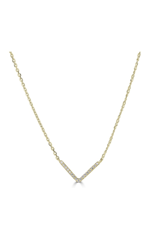 17=.05CTW SI-GH 14KY V NECKLACE