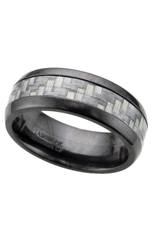 8MM BLK ZIRCONIUM W/4MM CARBON FIBER INLAY BAND