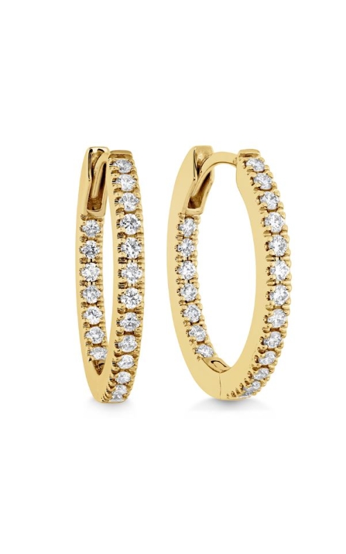 18KY 40=0.32CTW HOOP EARRINGS