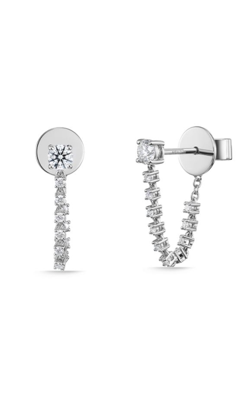 22=.42CTW SIGH18KW ESSSENTIALS DRAPED STILLETO EARRINGS