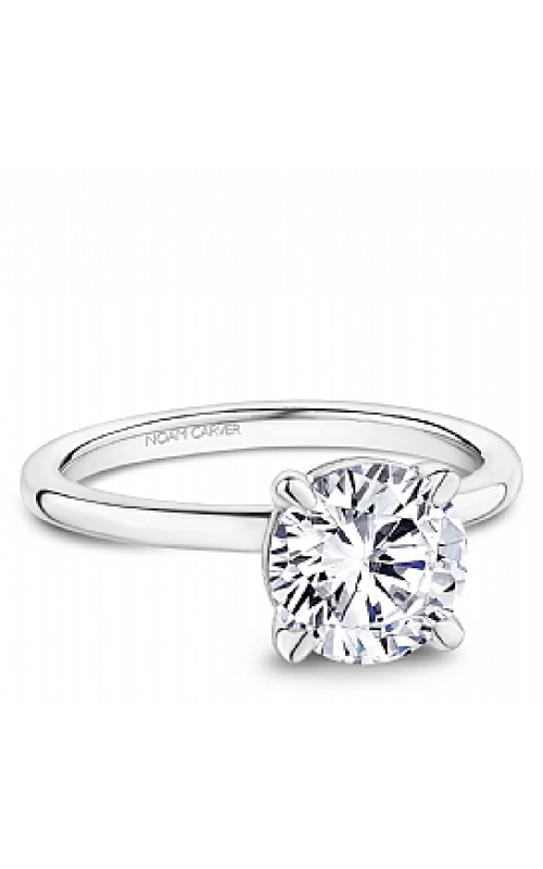 1.00CT RND PLAT SOLITAIRE E/R