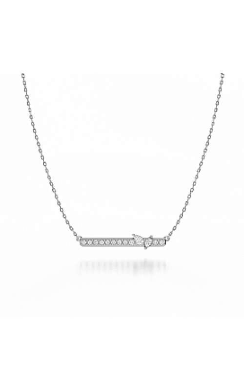 13=.33TW SI1-GH PLAT BAR NECKLACE