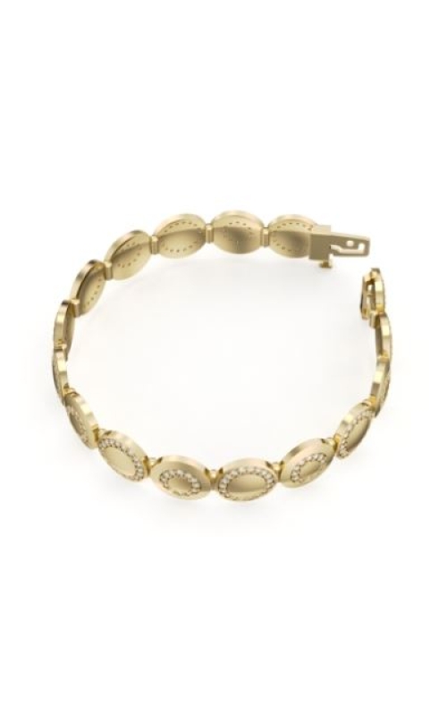 240=1.68CTW LAB 10KY AURA DISC CHANNEL BRACELET