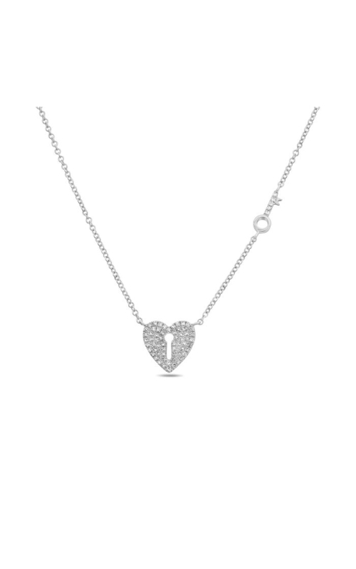 .14CTW HEART & KEY PEND