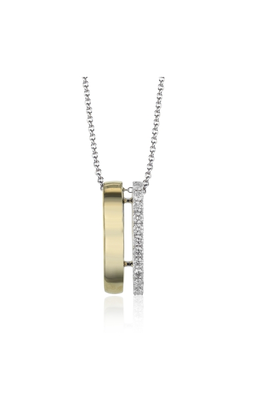 18KTT 11=.29CTW Pendant Necklace